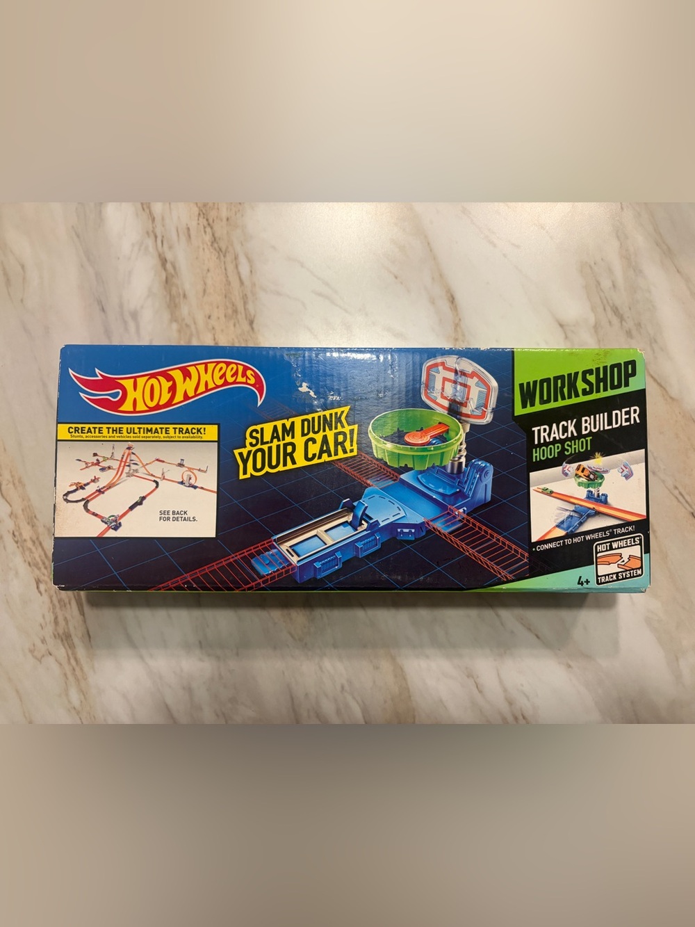 Hot Wheels Workshop Track Builder Hoop Shot (Stunt Set)